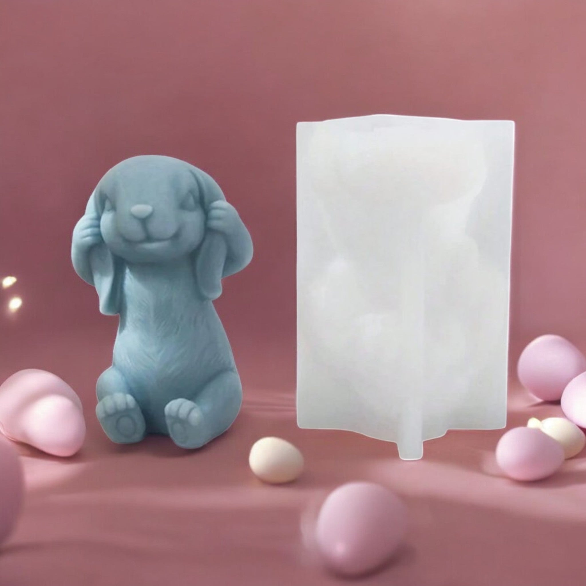 Stampo In Silicone A Forma Di Coniglio – 8x8x5 Cm – Per Saponi, Candele E Creazioni In Resina