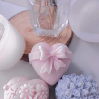 Stampo in silicone Cuore fiocco