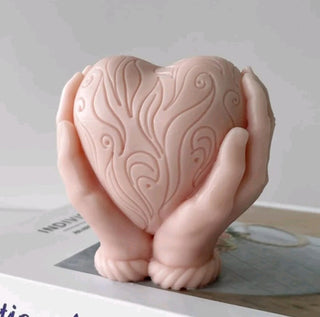 Stampo in silicone "Cuore in mano" - Bottega delle creazioni