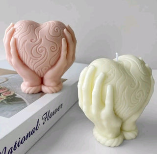 Stampo in silicone "Cuore in mano" - Bottega delle creazioni