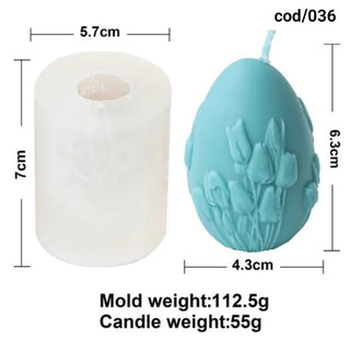 Silicone mold decorated Easter egg
