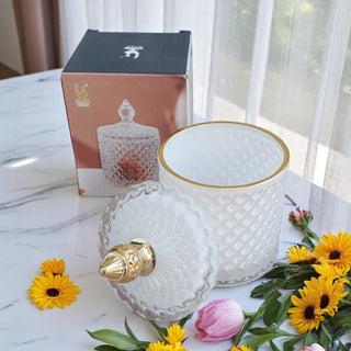 Bicchieri Eleganti con Coperchio – Contenitori Raffinati per Candele Artigianali
