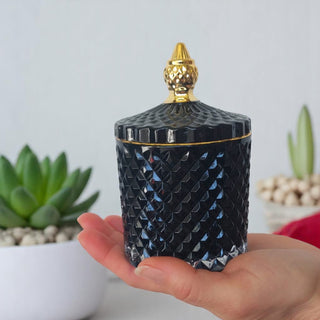Bicchieri Eleganti con Coperchio – Contenitori Raffinati per Candele Artigianali