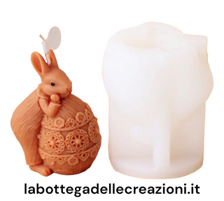 Stampo in silicone Coniglio Uovo decorato