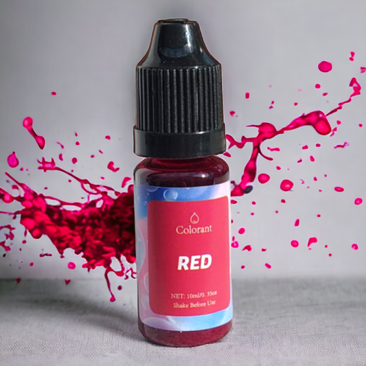 Colorante liquido per la cera 10ml RED (Rosso)