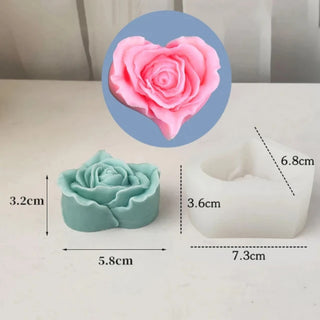 Rose Heart silicone mould