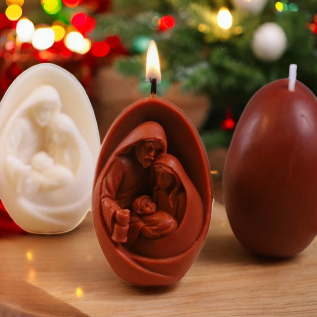 Stampi In Silicone Natalizi Per Colata | Confezione Da 4, Per Candele, Resina, Gesso, Decorazioni Fai-da-te