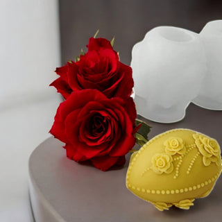 Silicone mold decorated Easter egg