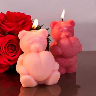 Large Love Bear silicone mould