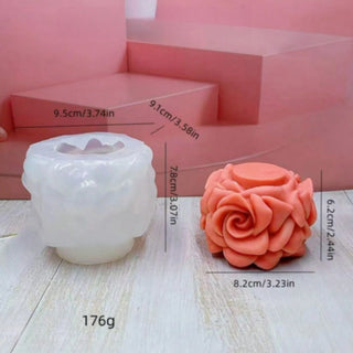 Silicone mold Decorated cylinder