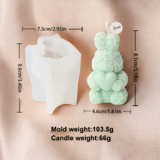 Rabbit Love silicone mould