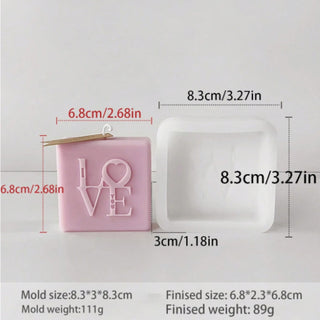 Love Cube silicone mould