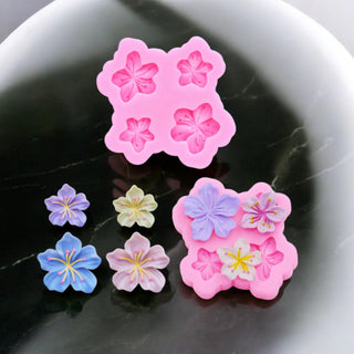 Silicone mold Cherry blossoms 4 shapes