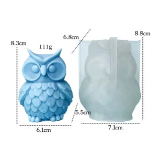 3D Little Owl Silicone Mold