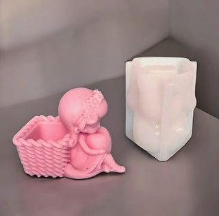 Stampo in silicone Vasetto Bambolina