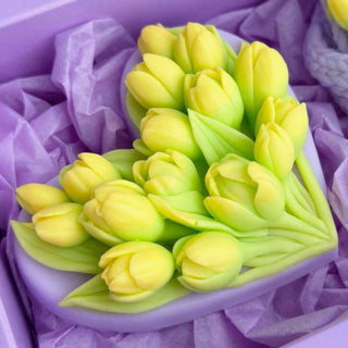 Stampo in silicone Cuore di tulipani