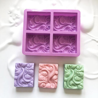 Stampo in Silicone Saponette Decorate
