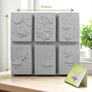 Stampo in Silicone Saponette Api 6 forme
