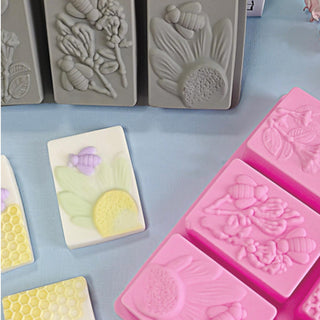 Stampo in Silicone Saponette Api 6 forme
