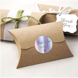 Etichette autoadesive per decorazione THANK YOU 500 adesivi olografici