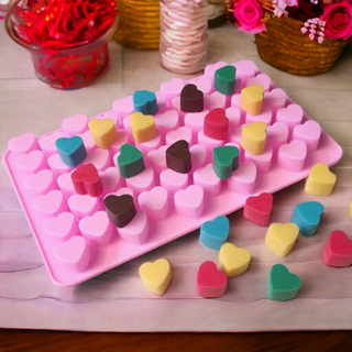 Silicone mold Fondant hearts