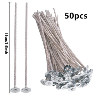 Stoppini per Candele in Puro Cotone da 15cm Diametro 2,5mm - Bottega delle creazioni