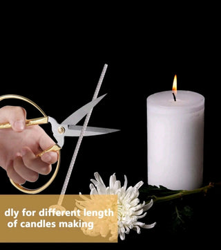 Stoppini per Candele in Puro Cotone da 15cm Diametro 2,5mm - Bottega delle creazioni