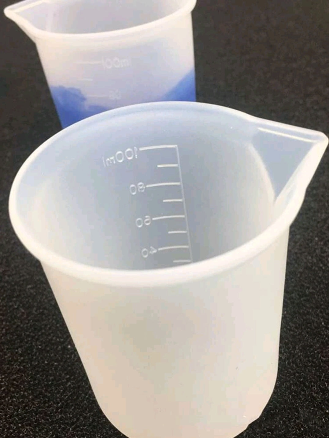 Bicchieri Dosatori in Silicone 2-Pezzi da 100ml per cera / resina epossidica - Bottega delle creazioni