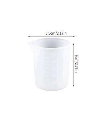 Bicchieri Dosatori in Silicone 2-Pezzi da 100ml per cera / resina epossidica - Bottega delle creazioni