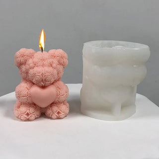Stampo in silicone Orso Bear Hug Love - Bottega delle creazioni