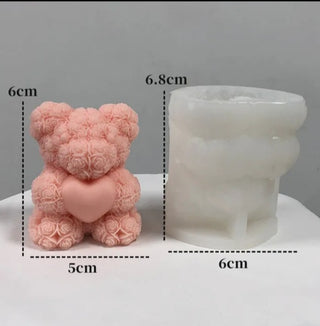 Stampo in silicone Orso Bear Hug Love - Bottega delle creazioni