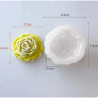 Peony silicone mold