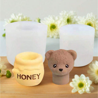 Cup with Teddy Bear Silicone Mold