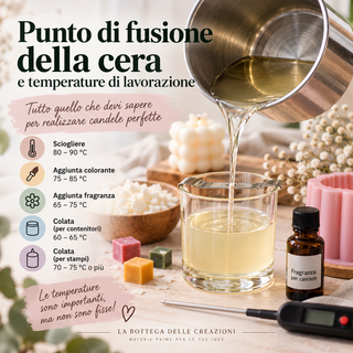 Punto di fusione della cera: temperature per fare candele