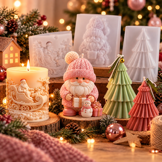 STAMPI IN SILICONE PER CANDELE E GESSI