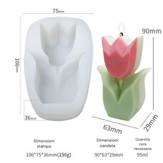 Flower/Tulip silicone mould