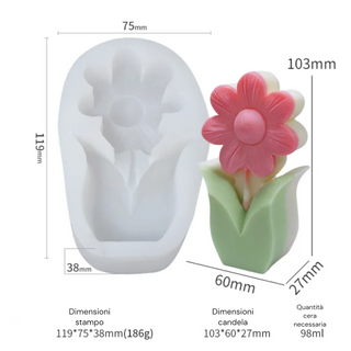 Flower/Tulip silicone mould