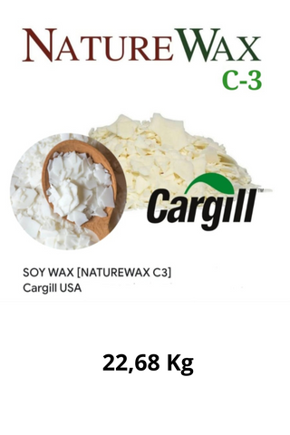 Cera di soia Cargill C3 - 100% Naturale in scaglie per candele in contenitori- Cera Professionale