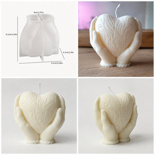 Stampo in silicone Cuore tra le mani