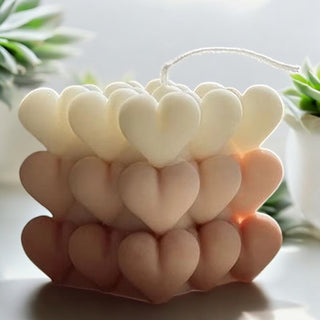 Heart Cube silicone mould