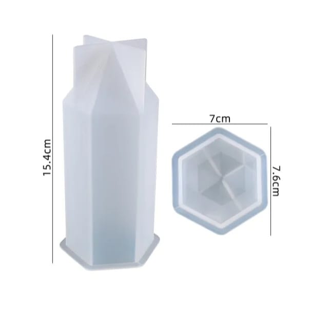 Stampo in silicone per sottobicchiere esagonale 11,5x10 cm - Jesmonite -  Perles & Co
