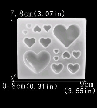 Stampo in silicone Cuoricini - Bottega delle creazioni