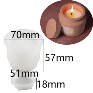 Stampo in silicone Vaso/Contenitore/Porta candele