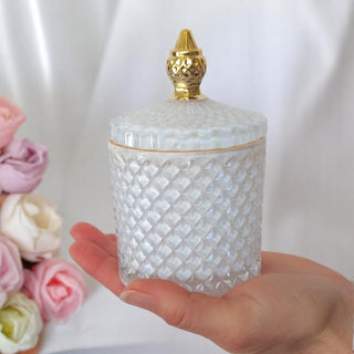 Bicchieri Eleganti con Coperchio – Contenitori Raffinati per Candele Artigianali
