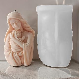 Stampo in silicone Madonnina con il figlio in braccio