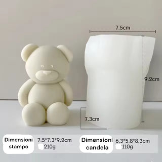 3D Teddy Bear Silicone Mold