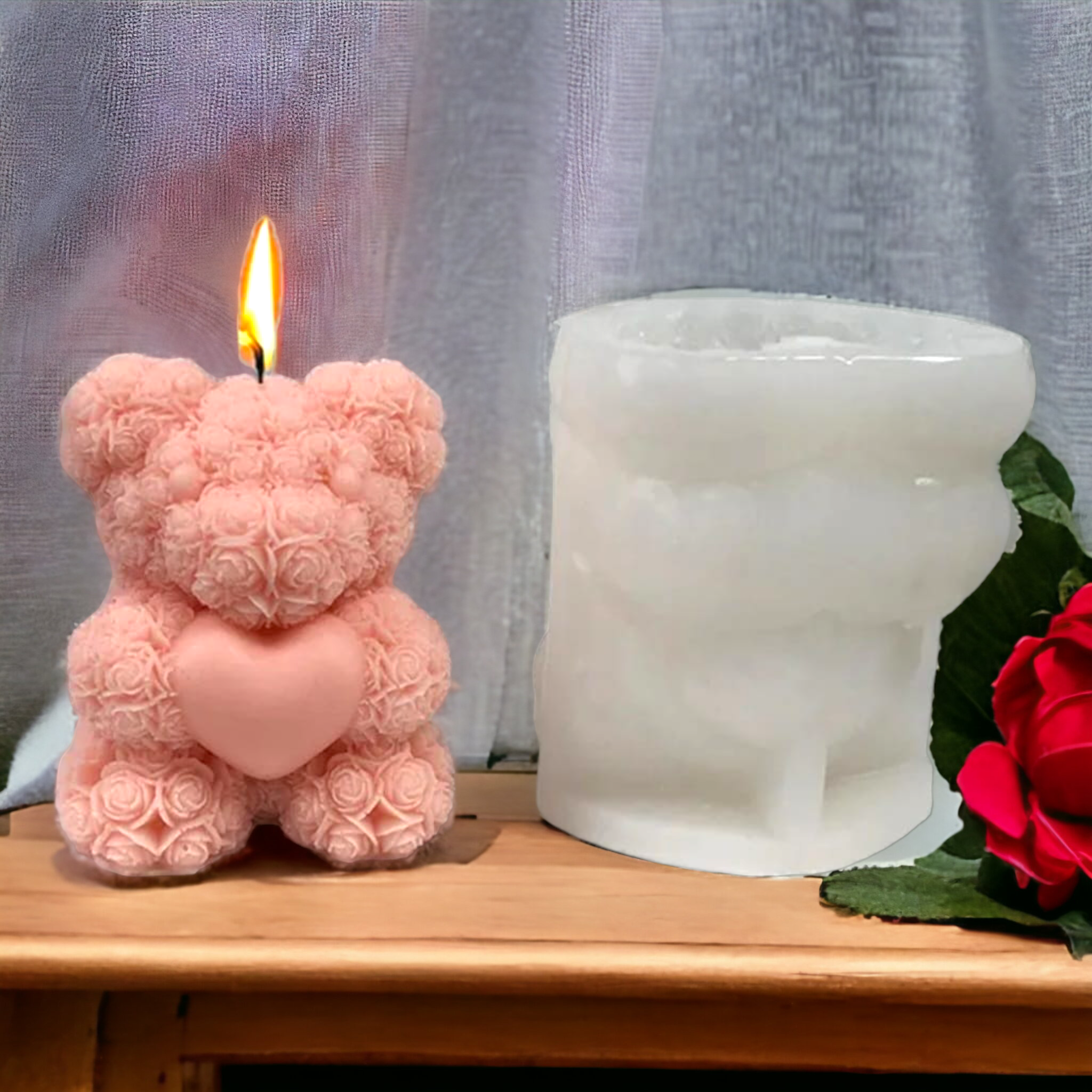 Cofanetto A Cuore Rose Stampi Per Decorazione Torte San Valentino - Foto 5