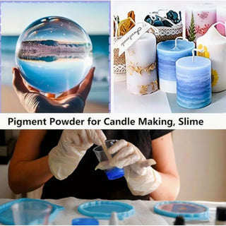 Powder pigments set 10 colors