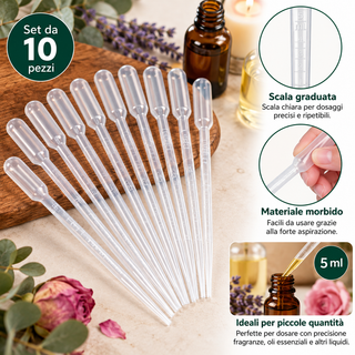 Pipette Contagocce da 5ml- Set 10pz.