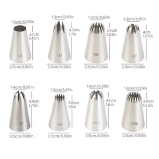 Sac à poche lavabile con 8 beccucci - Bottega delle creazioni